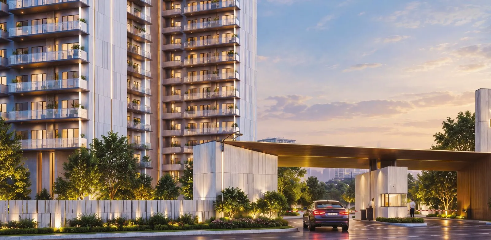 Entrance of Wave Veridia Heights, Wave City Ghaziabad