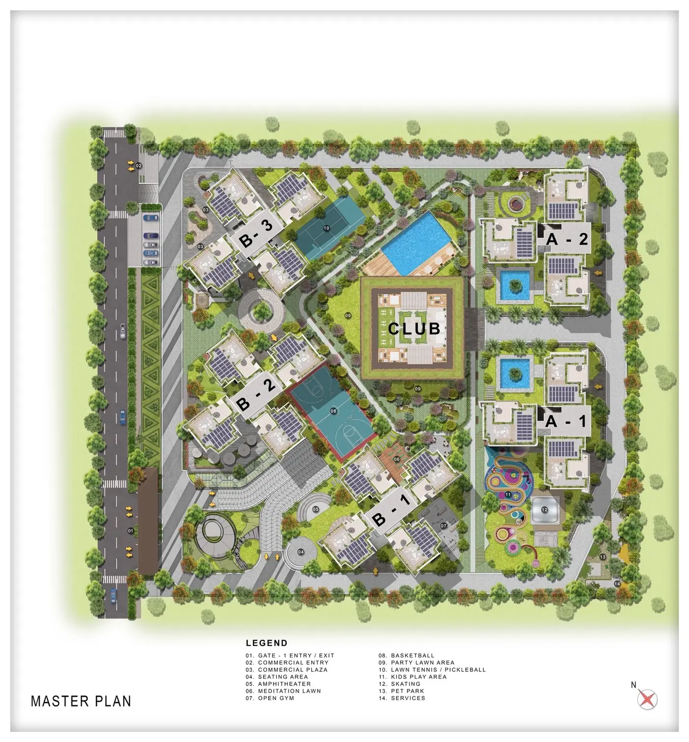 Master plan of Wave Veridia Heights